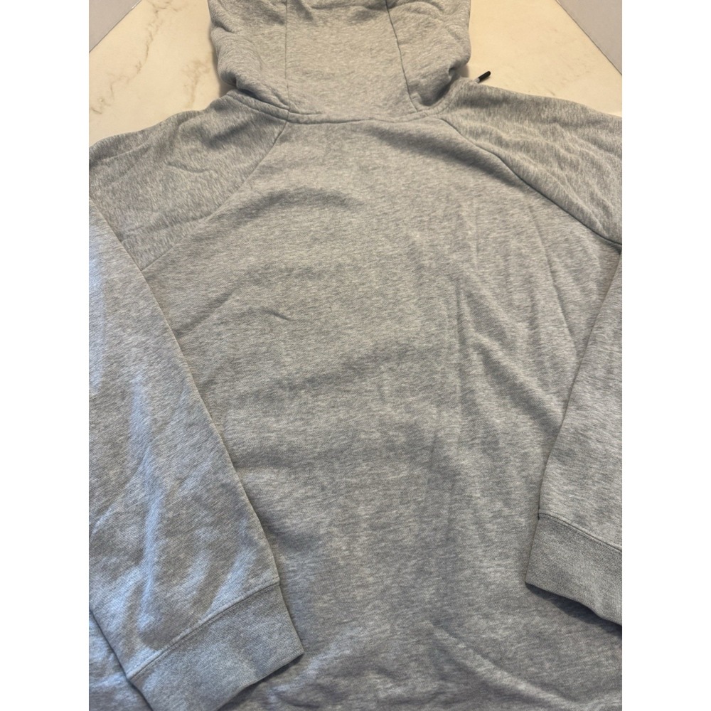 2 Nike Women's Medium Pullover Hoodies Sweatshirts Gray Black Swoosh Logo - Picture 8 of 10